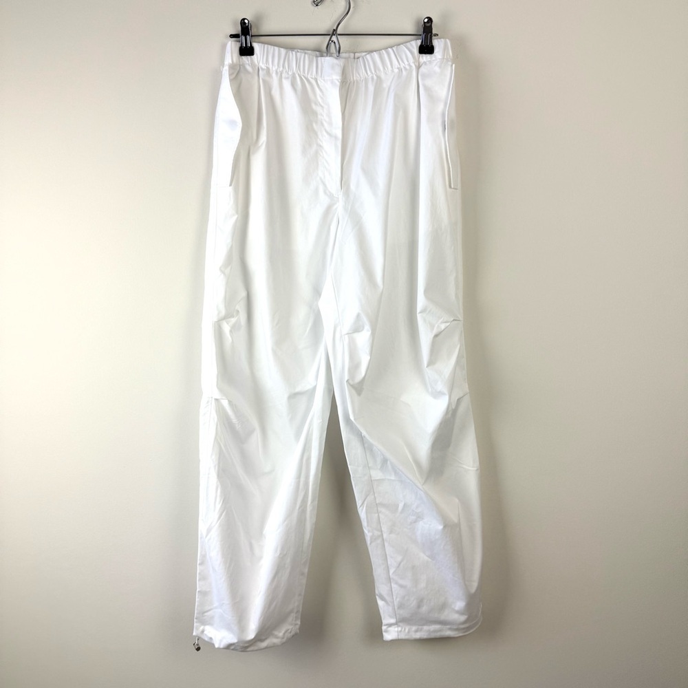 Aritzia White Relaxed Drawstring Pants